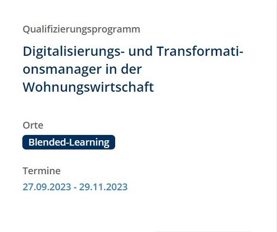 Qualifizierungsprogramm EBZ Akademie Digitalisierungs- und Transformationsmanager