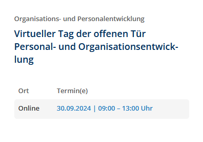 irtueller Tag der offenen Tür