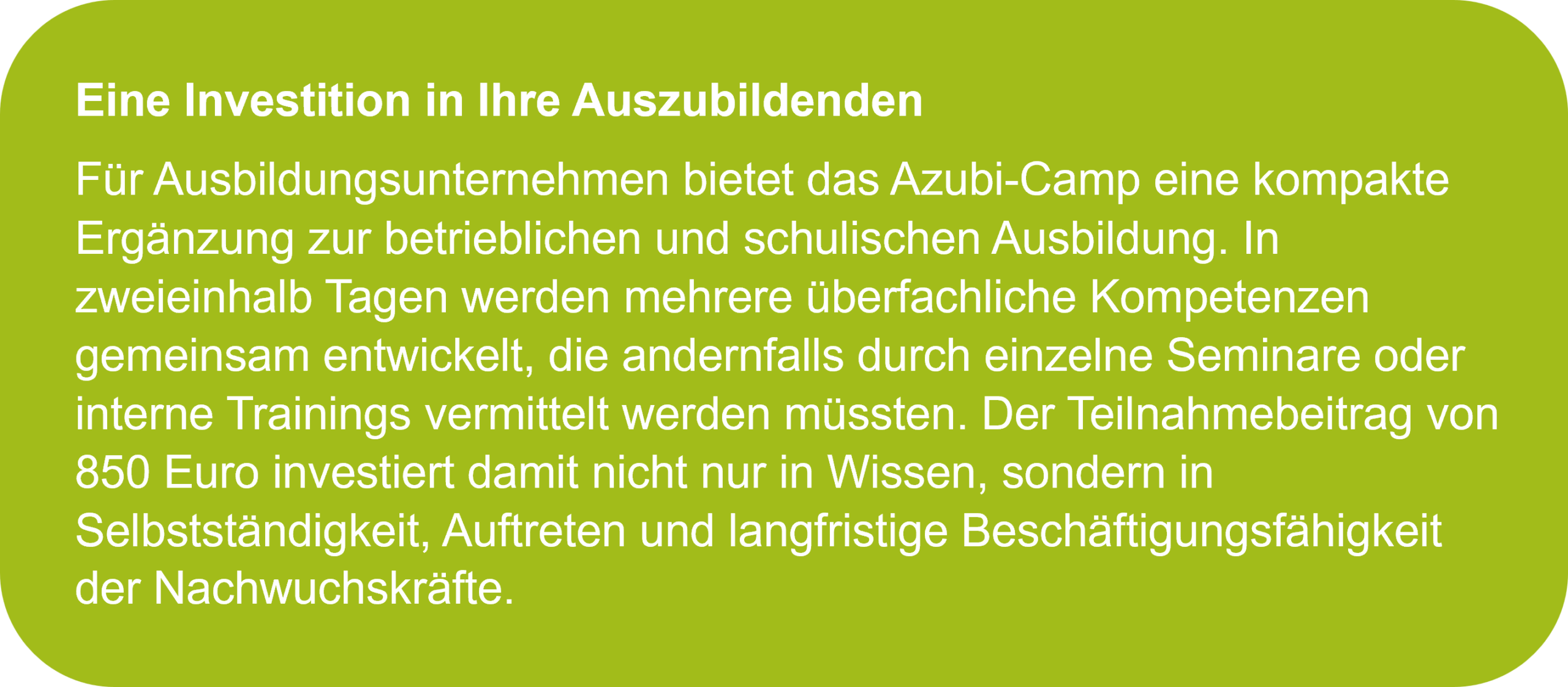 Ihre Investition